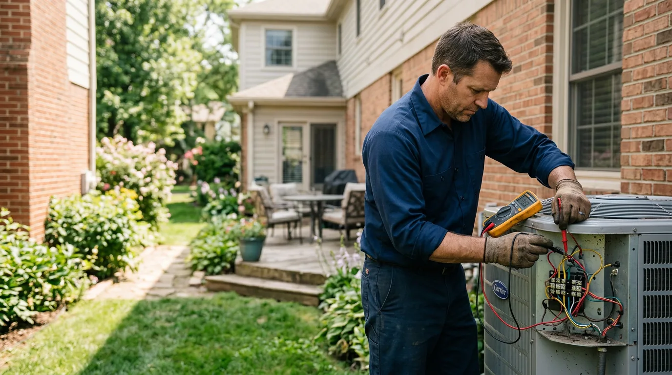HVAC technician working near Verona, KY